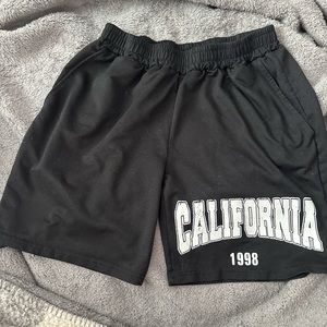 Basic black shorts